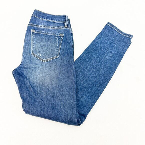 Frame Le Garcon Denim Jeans Dark Wash Distressed Details Size 25 - Picture 9 of 9